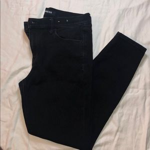Express black leggings denim jeans